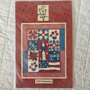 2006 Democracy Patriotic Uncle Sam Independence Day Applique Wall Quilt Pattern