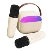 Mini Karaoke Machine for Kids,Portable Bluetooth Speaker with 2 Wireless
