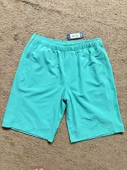 $68 - MYLES Aqua Turquoise Large - 10” Long - Men's MAKE MOVES Shorts Unlined