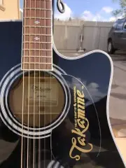 Takamine Pickguard Logo/ READ DESCRIPTION/ Solid Gold Color x 1