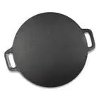 NNEAGS 37cm Cast Iron Induction Crepes Pan Baking Cookie Pancake Pizza Bakeware