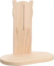 Abaodam Wooden Hamster Wheel Base Exercise Wheel Holder Sturdy Rotating Bracket for Pets Durable Stand for Hamster Activity and Play