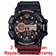 Casio G-Shock GA-400GB-1A4 Black & Rose Gold Men's Watch 2Years Warranty GA400GB