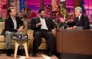Cris Collinsworth Jerome Bettis and Jay Leno Television Old Photo 1