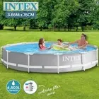 Intex Swimming Pool 3.66m x 76cm Above Ground Round Frame Filter Pump Included
