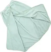 [GLSTOY] Thick and Soft Coral Fleece Bath Skirt Women's Bath Robes for Hotel Spa Home Blue