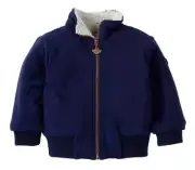 Appaman L7711 Boy's Blue Galaxy Faux Shearling Lined Jacket Size 18-24 months