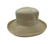 Jacaru 1506 Foldable Crushable Bucket Hat - Large Brim - One Size - Sand