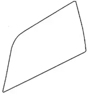 Fits Nissan Quest 2004-2010 Mini Van Driver Left Side Quarter Door Manual Glass