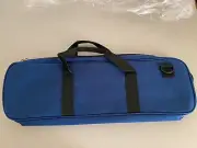 Deluxe Chess Tournament Padded Bag BLUE Holds Pieces Clocks Vinyl Board NEW!