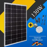 12V 130W Solar Panel Mono 130 Watt Home Caravan Camping Battery Charger Power AU