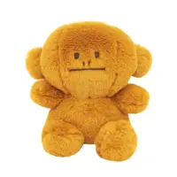 在飛比找momo購物網優惠-【CRAFTHOLIC 宇宙人】馬卡龍芥末黃猴坐姿小抱枕 情