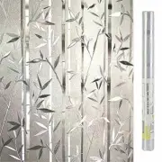 LEMON CLOUD Bamboo Frosted Window Films Privacy Static Cling Decorative Glass Fi