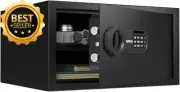 Deluxe Safe 1.0 Cu Ft Digital Keypad Lock Steel Alloy Money Box for Home Office