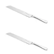 2PK Stanley Rogers Stainless Steel Albany Wedding/Birthday Cake Knife Server