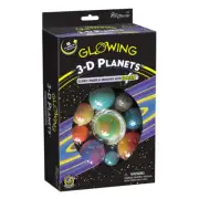 Glowing 3-D Planets Boxed Set Galaxy Educational Solar System Kids Fun 5+ Toy