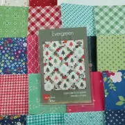 Cluck Cluck Sew Evergreen Quilt Kit 60" x 72" W/ Backing & Riley Blake F/Q