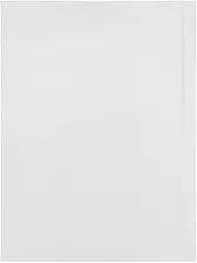 Idena 20175 – Portfolio Folder A3 in White, Document Folder Made of Robust Cardboard, Postal Folder with Inner Flaps and Elastic Closure