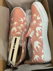 MCQ By Alexander McQueen Swallow Slip-On Sneaker - Women's Pink Canvas EU40 New