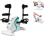 Under Desk Bike Pedal Exerciser Portable Mini Arm and Leg Exercise Cycle Bike with Display, Physical Therapy Home (Color : C)