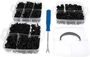 HEALEEP 626Pcs Car Fastener Clips with Screwdriver Durable Retainer Clips for Bumper Repair Door Trim Side Skirts and Radiator Guards Portable Storage Case Included