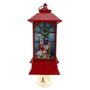 Lantern Swivel Plug In Night Light with Singing Christmas Choir 6 Inch