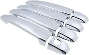 ATATNK Compatible for Lexus LS XF30 430 2001 2002 2003 2004 2005 2006 Luxuriou Chrome Door Handle Cover Catch Trim Set Car Styling Accessories ABS(No Button 4 Door)