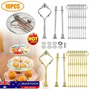 10 Set 3 Tier Cake Plate Stand Handle Wedding Party Afternoon Tea Hardware RodOY