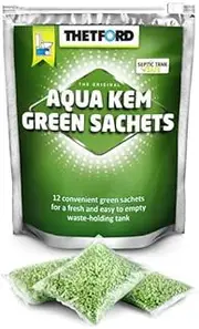 Thetford Aqua KEM Green Zip Bag Sachets