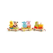 Djeco Creaferme Wooden Train Push/Pull Along Kids/Children Play Toy 18m+