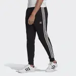 【ADIDAS 愛迪達】長褲 男款 運動長褲 刷毛 三葉草 國際碼 3-STRIPES PANT 黑 GN3458