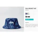 《正品 快速出貨》 STUSSY ZULU BUCKET 刺繡LOGO藍白兩色漁夫帽 情侶款漁夫帽