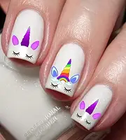 Unicorn Nail Art Decal Sticker