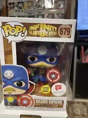 Funko Pop! Soldier Supreme #679 Marvel Glow In The Dark Walgreens Exclusive