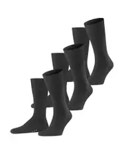 Falke Airport Wool Blend Crew Socks, Pack of 3
