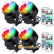 1~4 Party Magic Disco Ball Light LED Club RGB Rotating Club DJ Stage Lamp+Remote
