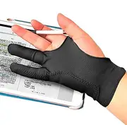 Glove For Drawing Tablet | Artist Glove For Drawing Tablet,Anti-touch Glove Smudge Guard, Two-Finger, Reduces Friction For Pen Pencil Sketching Painting
