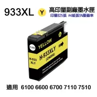 在飛比找momo購物網優惠-【Ninestar】HP 933XL 黃色 高印量副廠墨水匣