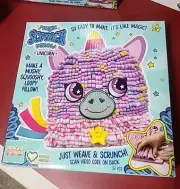 Magic Scrunch Pillow UNICORN Kids Craft Kit Fleece Felt Stickers+