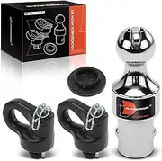 A-Premium 2-5/16 Inch Gooseneck Trailer Hitch Ball Kit 30,000 lbs GTW/7,500 lbs VTW Compatible with Ford F-250/F-350/F-450 Super Duty & Chevrolet Silverado 2500 3500 & GMC Sierra 2500/3500 HD & Nissan