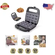 High-Capacity Non-Stick Walnut Cookie & Waffle Maker - Modern Kitchen Essential