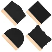 4 Pcs Small Blackboard Sign Message Signs Chalkboard Label with Base