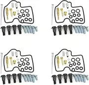 Seals Parts 4 Set for Y&amaha YZF R6 600 1999-2002 Motorcycle Carburetor Repair Kit Needle Valve Gasket Air Screw