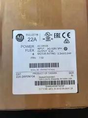 New Sealed Box Allen Bradley 22A-D6P0N104 /A PowerFlex 4 480V 6A 3HP