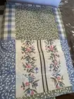 2 NEW Vtg Curtain DRAWSTRING Valances Cottage Patchwork Farmcore Kmart 70x14ea.