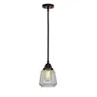 Innovations Chatham 1 Light 8.5" Mini Pendant, ORB/CL/Ribbed - 288-1S-OB-G142