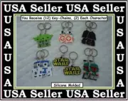 Star Wars Party Favor Key Chains YODA Key Rings Goody Bag Favors Star Wars Chain