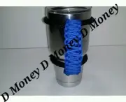 Paracord Handle for 40oz 30oz, or a 20oz Yeti, RTIC, Sic, & Ozark, Electric Blue