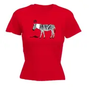 Zebra Stripe - Funny Novelty Womens T-Shirt T Shirt Tshirt