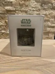 Pottery Barn Kids Star Wars The MANDOLORIAN Gro￼gu Snow Globe Brand New In Box